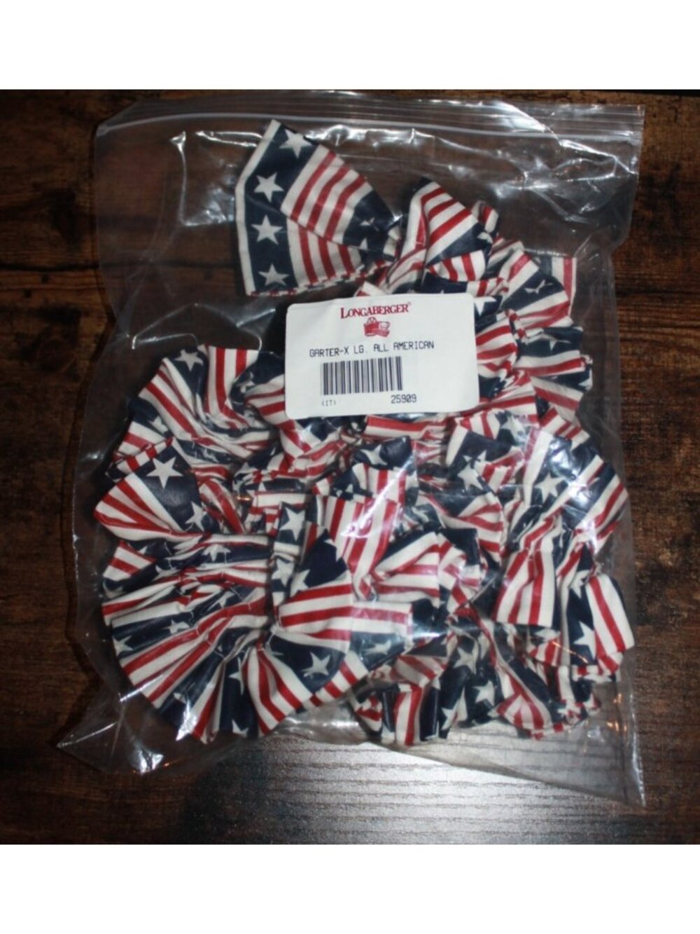 Longaberger X-Large XL Garter - All American - Brand NEW in Bag 25909